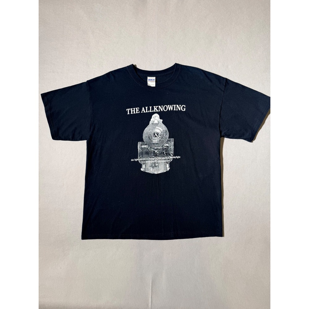 2007 Vintage Gildan The Allknowing Tour Shirt Mens XL Black Locomotive Graphic